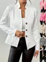 Geometric Dressy Buckle Regular Fit Blazer