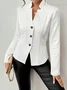 Geometric Dressy Buckle Regular Fit Blazer