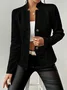 Geometric Dressy Buckle Regular Fit Blazer
