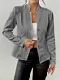 Geometric Dressy Buckle Regular Fit Blazer