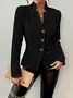 Geometric Dressy Buckle Regular Fit Blazer