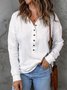 Solid Color Knitted Sweater Simple Women's Single-breasted Lapel Long-sleeved Loose Casual Bottoming Sweatshirt