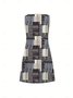Cotton Regular Fit Colorblock Casual Dress With No