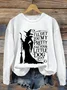 Halloween Round Neck Long Sleeve Casual Sweatshirt