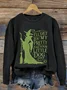 Halloween Round Neck Long Sleeve Casual Sweatshirt