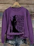 Halloween Round Neck Long Sleeve Casual Sweatshirt