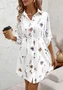 Casual Shirt Collar Regular Fit Dress With No