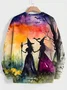 Halloween Round Neck Long Sleeve Casual Sweatshirt