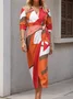 Casual Shirt Collar Dress With No