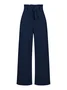 Women's  Elastic Waist H-Line Wide Leg Pants Daily Going Out Pants White Casual Split Joint Plain Spring/Fall Pants