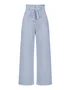 Women's  Elastic Waist H-Line Wide Leg Pants Daily Going Out Pants White Casual Split Joint Plain Spring/Fall Pants