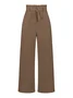 Women's  Elastic Waist H-Line Wide Leg Pants Daily Going Out Pants White Casual Split Joint Plain Spring/Fall Pants