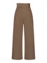 Women's  Elastic Waist H-Line Wide Leg Pants Daily Going Out Pants White Casual Split Joint Plain Spring/Fall Pants