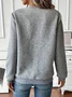 Plain Casual Sweatshirt