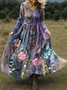 Women's Maxi Dress A-Line Skirt Holiday Casual Bohemian Beach Floral Pattern