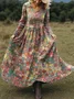 Women's Maxi Dress A-Line Skirt Holiday Casual Bohemian Beach Ethnic Pattern