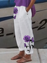 Women's Alzheimer's Floral Print Casual Pants