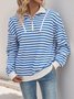 V Neck Casual Sweatshirt