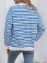 V Neck Casual Sweatshirt