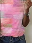 Women's Breast Awareness Pink Casual Crew Neck Short Sleeve T-Shirt