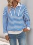 V Neck Casual Sweatshirt