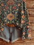 Turtleneck Ethnic Simple Regular Fit Sweater