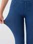 Slim-fitting Pocket Denim Yoga Pants With Hip-lifting Stretch Pants For Women With High Waist And Tummy-controlling Barbie Pants Leggings