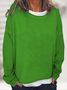 Women's Casual Long Sleeve Crew Neck Sweatshirt