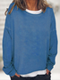 Women's Casual Long Sleeve Crew Neck Sweatshirt
