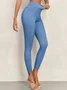 Slim-fitting Pocket Denim Yoga Pants With Hip-lifting Stretch Pants For Women With High Waist And Tummy-controlling Barbie Pants Leggings