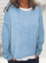 Women's Casual Long Sleeve Crew Neck Sweatshirt