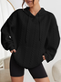 Women's Casual Long Sleeve Hooded Pocket Sweatshirt
