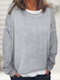 Women's Casual Long Sleeve Crew Neck Sweatshirt