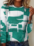 Crew Neck Casual Sweatshirt
