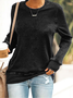 Women's Casual Long Sleeve Crew Neck Sweatshirt