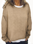 Women's Casual Long Sleeve Crew Neck Sweatshirt