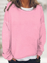 Women's Casual Long Sleeve Crew Neck Sweatshirt