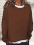 Women's Casual Long Sleeve Crew Neck Sweatshirt