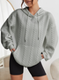 Women's Casual Long Sleeve Hooded Pocket Sweatshirt