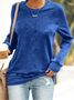 Women's Casual Long Sleeve Crew Neck Sweatshirt