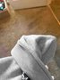 Plain Simple Cotton-Blend Loose Sweatshirt