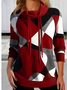 Drawstring Turtleneck Lady Romance Loose Sweatshirt