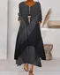 Women's Geometric Stripe Pattern Maxi Dress Stylish Modern Everyday Beach Weekend