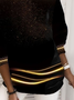 Women's Abstract Print Casual Long Sleeve Crew Neck Sweatshirt