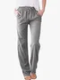 Cotton Regular Fit Casual Plain Pants