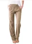 Cotton Regular Fit Casual Plain Pants