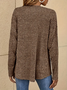 Women's Long Sleeve T-shirt Spring/Fall Brown Abstract Printing Jersey Crew Neck Daily Going Out Casual Top