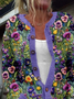 Casual Floral Cardigan