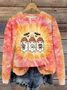 Halloween Round Neck Long Sleeve Casual Sweatshirt