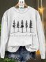 Christmas Winter Wonderland forest Casual Sweatshirt